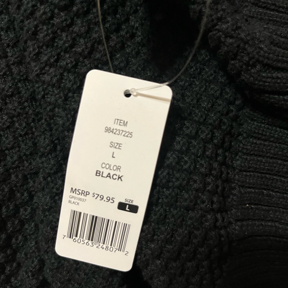 Gap Black Open-Front Cardigan Sweater - Picture 6 of 7